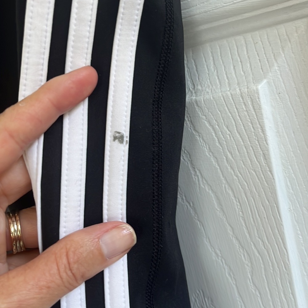 Adidas Three Stripe Climalite Leggings - Picture 6 of 6